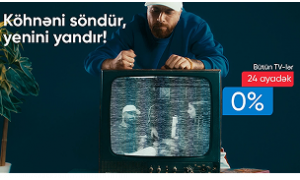 Bütün TV-lər 24-ayadək faizsiz